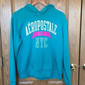 Aeropostale turquoise hoodie.